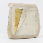 Vintage Togo Ligne Roset Fauteuil Velours Beige thumbnail 8