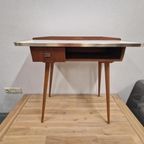 Jaren 50 Vintage Bijzettafel Kinder Bureau Kapstafel thumbnail 2