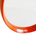 Mid-century Space Age Spiegel Oranje Hout O.w. Hack 1960’s thumbnail 5