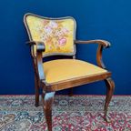 Vintage Jaren Vijftig Rotan Fauteuil, Rieten Stoel, Boho thumbnail 16