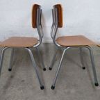 2 School Children'S Chairs Vintage Pagholz thumbnail 4
