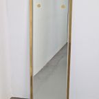 Vintage Messing Acrylic Spiegel Regency ‘70 Goud Italie thumbnail 8