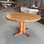 Vintage Danish Design Pine Round / Oval Extendable Dining Table thumbnail 4