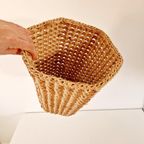 Vintage Mand Prullenbak Prullebak Sisal Mand Pot Retro Jaren thumbnail 8