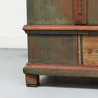 Antieke Beschilderde Bruidskast 1834 thumbnail 5