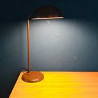 Vintage Stalen Bureaulamp Bruin thumbnail 3