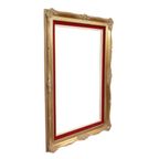 Vintage Vergulde Lijst Barok Stijl Rood Fluweel Klassiek 76x56cm thumbnail 12