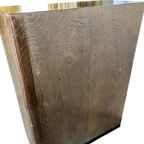 Vintage Houten Vakkenkast / Archiefkast Met Rolluik thumbnail 5