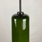 Green Opaline Glass Pendant Lamp 'Kreta' By Holmegaard By Jacob Bang 1960 thumbnail 7
