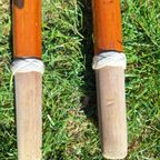 Prachtige Vintage Set Houten Roeiriemen thumbnail 2