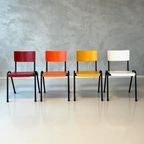 Retro Eettafelstoelen Nieuw Schoolstoel Stapelstoel Prijs Ps thumbnail 4