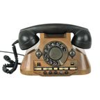 Oude Ericcson Draaischijf Telefoon Rood Koper Bakeliet Jaren 40 thumbnail 5