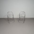 Åland Metal Folding Chairs Niels Gammelgaard Ikea 70s. thumbnail 5