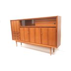 Groot Vintage Hoog Dressoir / Highboard Gemaakt In De Jaren '60 thumbnail 12