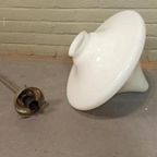 Vintage Art Deco Opaline Druppel Hanglamp Plafondlamp thumbnail 5