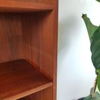 Vintage Deens Boekenkastje Schuine Pootjes Teak thumbnail 8