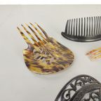 5 Antieke Celluloid Kammen. Prijs Voor De Set thumbnail 4