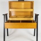 Naaikastje - Sewing Cabinet -Opberg Systeem - Hout - Stof - 1950'S thumbnail 4