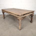 Grote Antieke Indische Tafel thumbnail 2