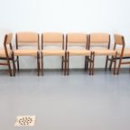 Set Van 6 Vintage Eetkamerstoelen Denemarken Palissander thumbnail 3
