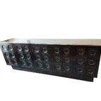 Zwarte Brutalist Dressoir Met 5 Deuren. thumbnail 2
