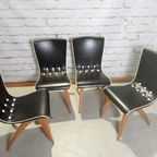 Swing Dining Chairs By G.J. Van Os For Van Os Culemborg, 1950’S thumbnail 7