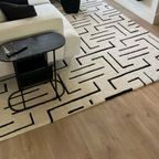 Black And Cream High Pile Carpet thumbnail 5