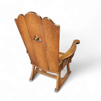 High Back / Monastry / Rush Seat Armchair 1950s thumbnail 15