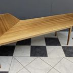 Xxl Wood Boomerang Shape Coffee Table 1960S Scandinavian thumbnail 6