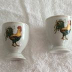 Twee Vintage Eihouders Met Haan Afbeelding thumbnail 4