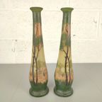 Duo Art Nouveau Vazen François Th. Legras thumbnail 3