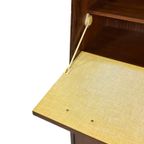 Vintage Secretaire Wandkast Werkplek Jaren 60 Teak Fineer thumbnail 16
