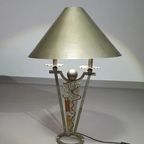 Brutalist Lamp / Metal Shade Height 77 Width 53 Cm thumbnail 5