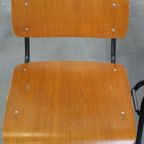 Set Van 2 Mooie Vintage Jaren ’60 Dutch Design Marko School/Kantine/Eetkamerstoelen thumbnail 6