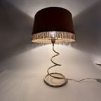 Mid-Century Brass Spiral Table Lamp , 1950’S thumbnail 4