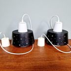 Duo Scandinavische Opaline Hangers, Jaar 60 thumbnail 2