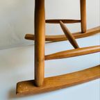 De Ster Geldermalsen Houten Schommelstoel Jaren 60 thumbnail 5
