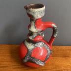 Red Fat Lava Vase By Jopeko Model 7201-21 thumbnail 9