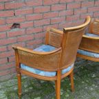Art Deco Armstoelen Met Dubbel Webbing 5 Stuks thumbnail 4