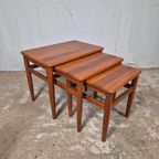 Vintage Jaren 60 Deense Mimiset, Nesting Tables Salontafel thumbnail 7