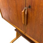 Vintage Wandmeubel Wandkast Teak Fineer Simpla Vrijstaand Ja thumbnail 9