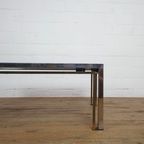 Chrome And Messing Coffee Table By Romeo Rega thumbnail 5