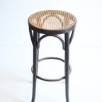 Vintage Thonet Rattan Barstool thumbnail 9