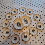 Mooie Vintage Brocante Kaptafel Set Borstel Spiegel, Zilver thumbnail 13