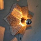 Vintage Keramiek Stervorm Wandlamp Jaren 70 Design. thumbnail 4