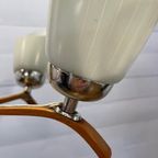 Vintage Spoetnik Lamp Hout En Glas. Door Drevo Humpolec thumbnail 4