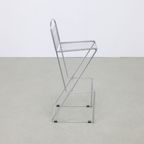 3x Postmoderne Barkruk Chrome, 1980s thumbnail 7