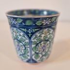 Vintage Porselein Japanse Kom Bloempot Met Lotus Bloem thumbnail 3
