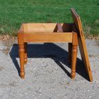 Antieke Grenen Tafel Met Uitklapbaar Blad thumbnail 7