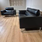 Leolux Howlo 3 Zits + Loveseat - Zwart - Leder - Design thumbnail 6